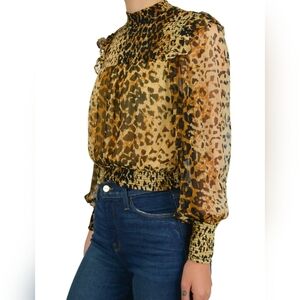 NWT animal print blouse